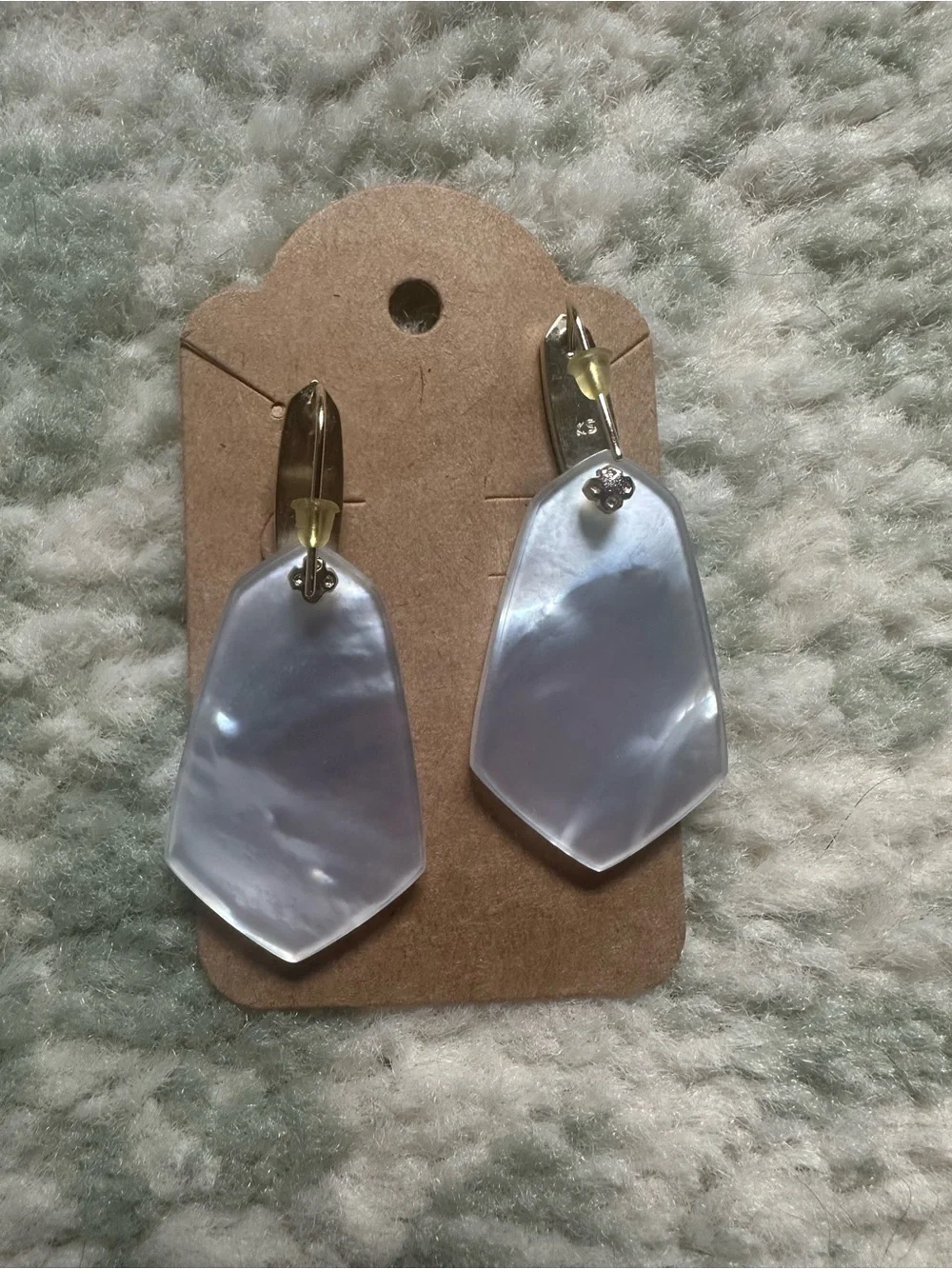 RETIRED-  Kendra Scott Camila Earrings - Gold Mother of Pearl